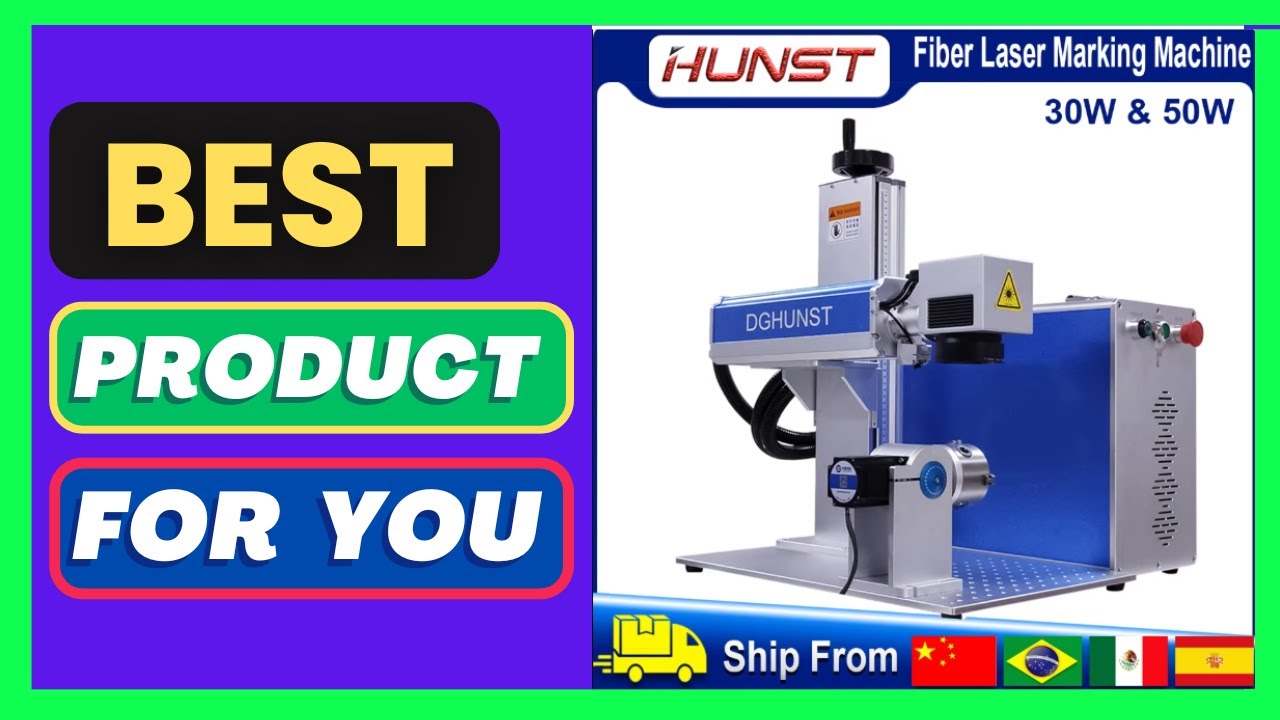 Hunst 50W 30W Fiber Laser Marking Machine Raycus MA