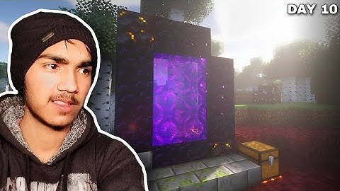 #010 Finally Its Time To Build A Nether Portal In Minecraft #100DaysofSurvival | Fraviou 2.0 #shorts