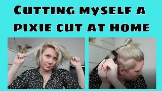 I cut my damaged hair into a pixie cut (Clippers and Scissors)