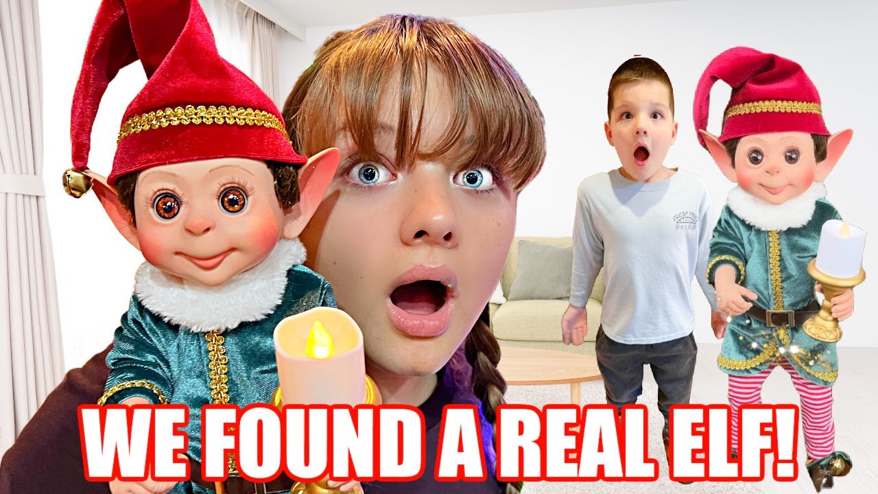 WE FOUND A REAL ELF from the NORTH POLE in our YARD! DiD Santa LEAVE
