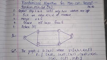 Randomized algorithm for min cut concept | DAA ( AOA) | Lec-30