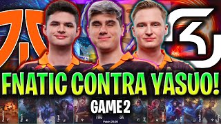 SACAN YASUO TOP CONTRA EL FNATIC DE RAZORK! | FNC vs SK RESUMEN GAME 2 LEC PRIMAVERA 2025 LVP