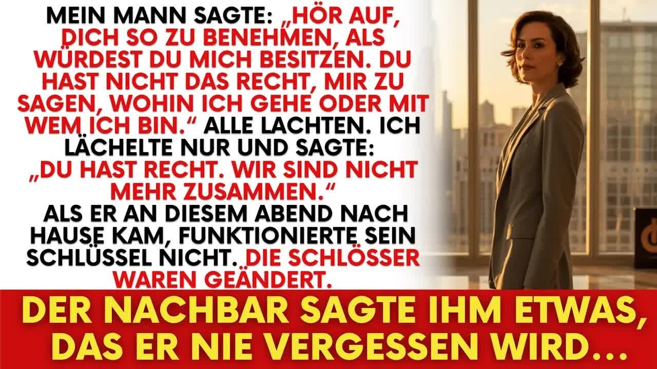 Mein Mann lachte mich vor allen aus – jetzt besitze ich das Penthouse, die Firma und Luxus