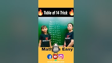 Easy Table Trick 🔥 | Table of 14 | Table of 14 Trick #fun #youtubeshorts #shorts #ashortaday #trend
