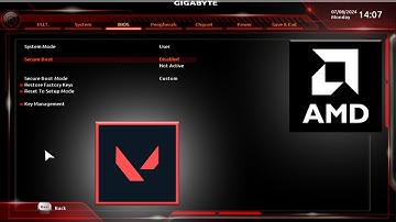 Valorant Windows 11 TPM 2.0 and Secure Boot Error Fix GIGABYTE B450m MotherBoard