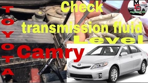 2009 toyota camry transmission fluid dipstick location