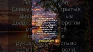 Благодарю Тебя Боже За Всё! Ибо На Всё Воля Божья!