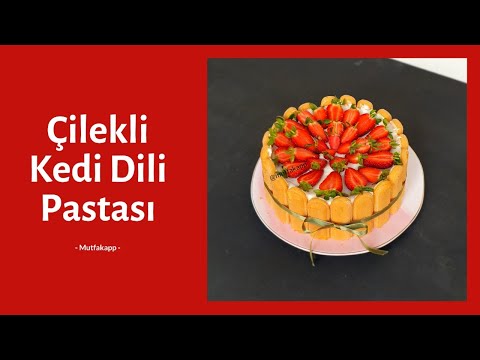 Kedi Dili Pasta Nasıl Yapılır? | Çilekli Kolay Pasta