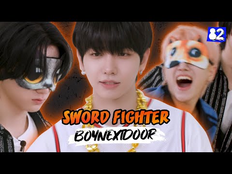 (CC) The ultimate showdown: Dogs vs Cats(?)ㅣSWORD FIGHTㅣBOYNEXTDOOR