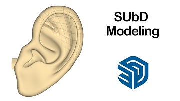 Ear Modeling in SketchUp - Subd Model