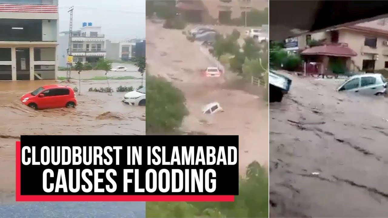 Pakistan: Cloudburst in Islamabad causes flooding | Cobrapost - YouTube