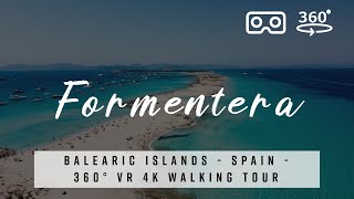 Formentera by bike 🇪🇸 Spain  - 360° VR 4K Tour with best of Deep House Music