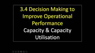 3.4 6 Capacity Utilisation