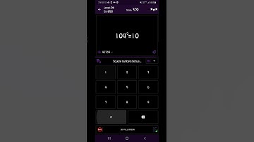 Math Tricks - Training mode - Square numbers between 100 and 109 - level 026 (Number Keyboard)
