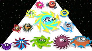 Spinner Evolution Run 3D - Level Up Spinner Max Level Gameplay (Spinner Merge Runner Rampage) screenshot 4