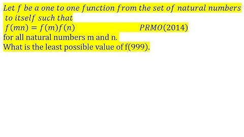 Functional Equation | PRMO 2014 | IOQM | JEE