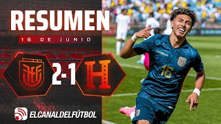 Thumbnail for RESUMEN COMPLETO: ECUADOR 2-1 HONDURAS - FECHA FIFA JUNIO 2024