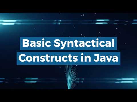 Basic Syntactical Constructs in Java by Mrs. A. R. Sonwane