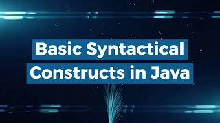 Basic Syntactical Constructs in Java by Mrs. A. R. Sonwane