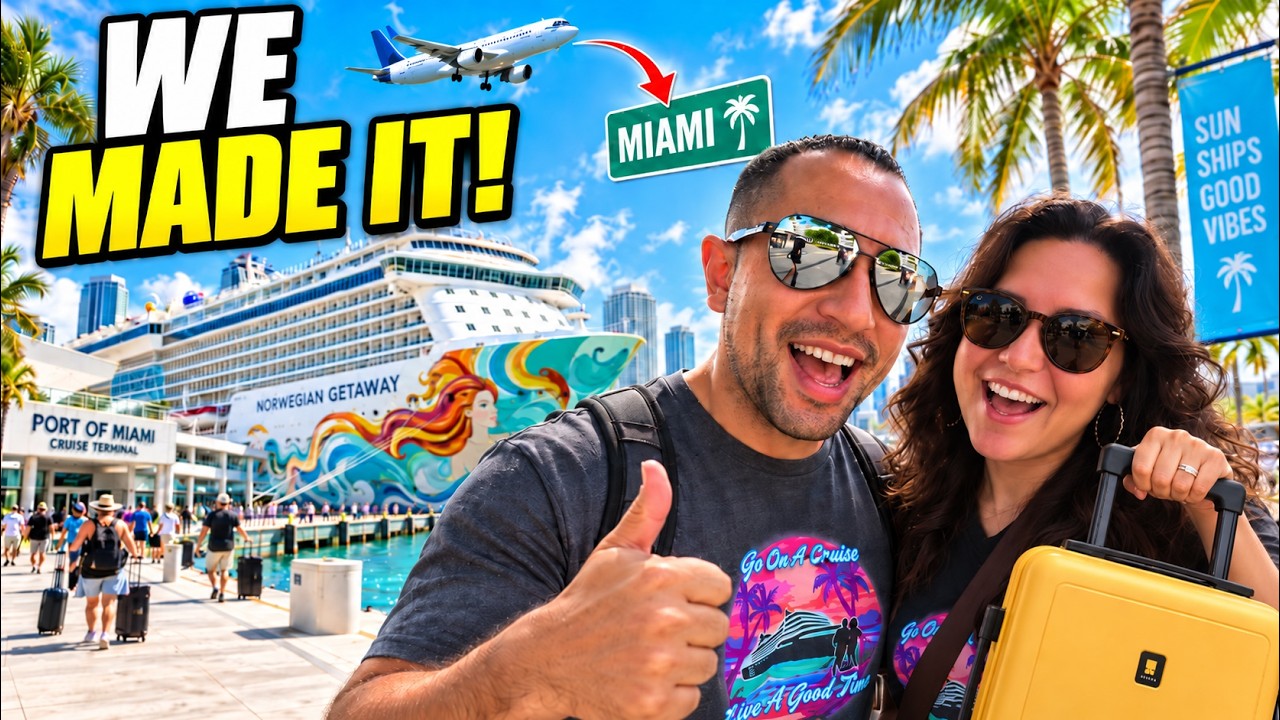 Norwegian Getaway Embarkation Day Vlog 2026 | Our First Day From Miami!