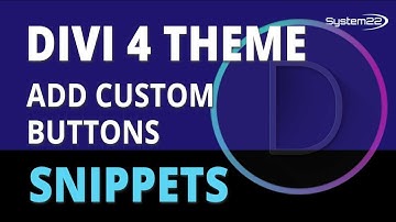 Divi 4 Add Custom Buttons 👈