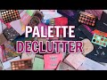 DECLUTTERING MY EYESHADOW PALETTE COLLECTION....oh man this was a task!