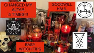 Decorating and Cleansing My Deity Altar; Making Deity Altars - Changed FIVE Times!! Goodwill Haul
