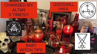 Decorating and Cleansing My Deity Altar; Making Deity Altars  Changed FIVE Times!! Goodwill Haul