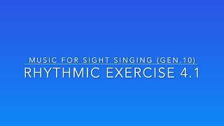 Exercise 4.1 - Music for Sight Singing