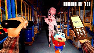 Franklin and Shinchan Working at a warehouse with a HORRIFIC Moster || Order13 Game play tamil