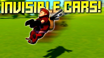 Racing Completely Invisible Cars Has Unexpected Challenges!  - Scrap Mechanic Multiplayer