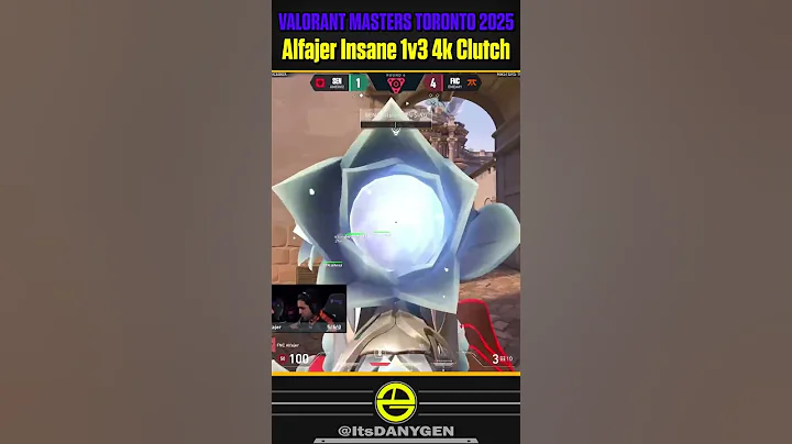 FNC Alfajer Insane 1v3 Clutch on Ascent at VALORANT Masters Toronto 2025