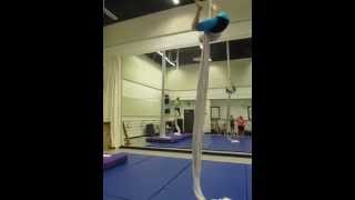Straddle Climb - Aerial Silks
