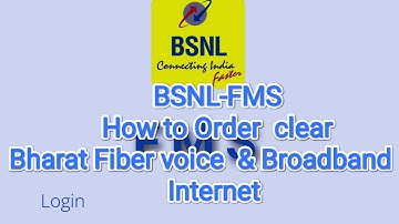 #BSNL-FMS How to clear Bharat fiber voice and Bharat Fiber BB for  voice and internet configuration