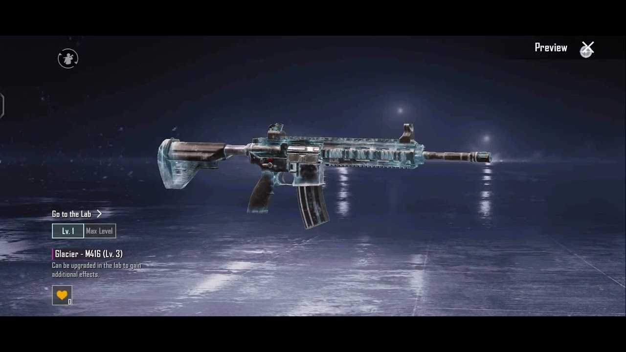 BGMI I'D FOR SELL CHECK UID=5907940637, M4 Glacier lv 3,DBS LV3 AND 1 ...