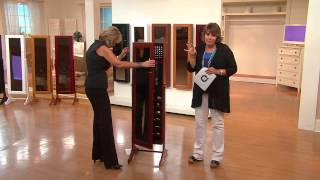 Gold & Silver Safekeeper Jewelry Cabinet w/ Wall Mount by Lori Greiner with Jill Bauer