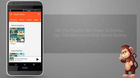 HTC Deleting music playlists ON  smart phones user guide support