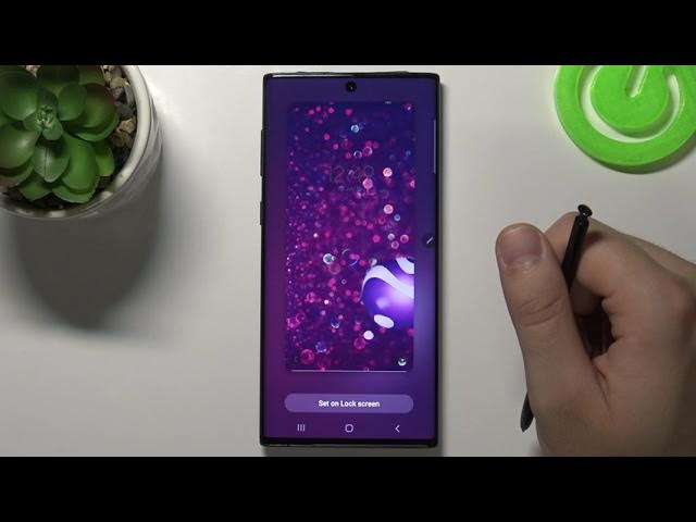 How To Change Lock Screen Wallpaper On Samsung Galaxy Note 10 - Youtube