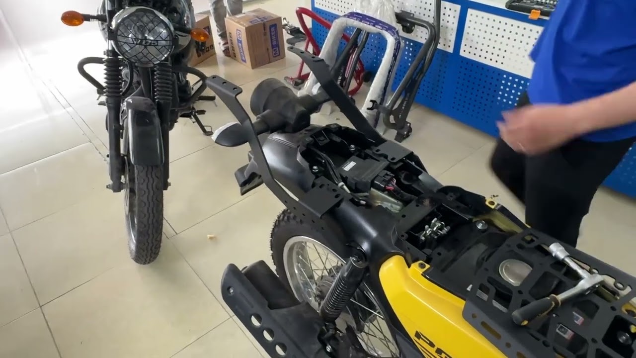 Lắp baga sau pg1 mẫu gắn cùng tay dắt zin của xe