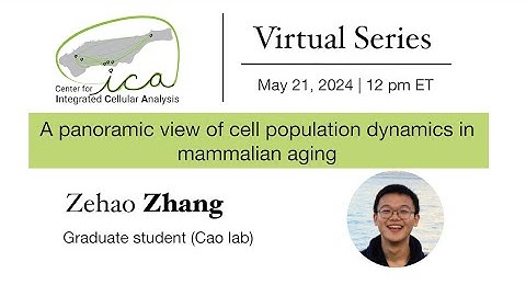 CICA Virtual Seminar Series- Zehao Zhang- 05/21/2024