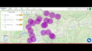 Creating Travel Guides  Mapping with GIS Buffer Zones |  Tourist Spot Plotting