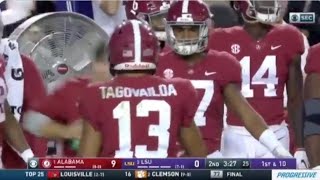 Tua Tagovailoa First INT of The Season | #1 Alabama vs #3 LSU