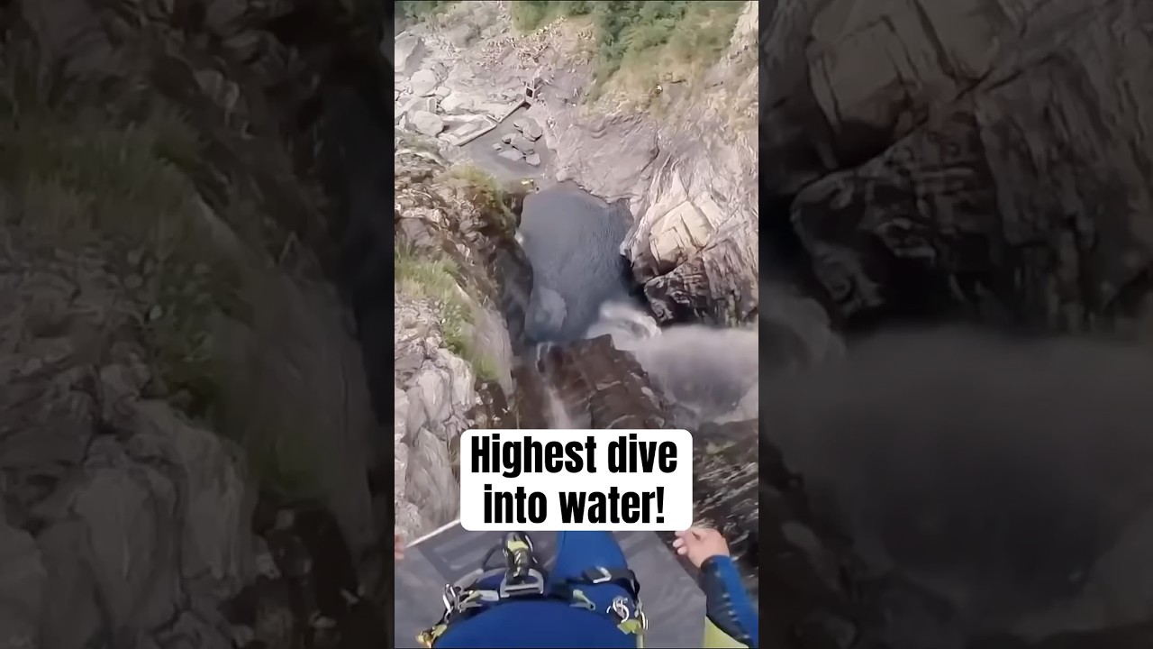 The highest dive into water – ever!  ⁨