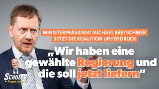 Ministerpräsident Michael Kretschmer setzt die Koalition unter Druck
