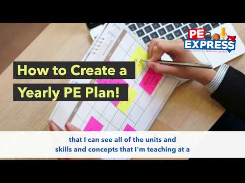 How to Create a Yearly PE Plan | PE Express Ep. #41