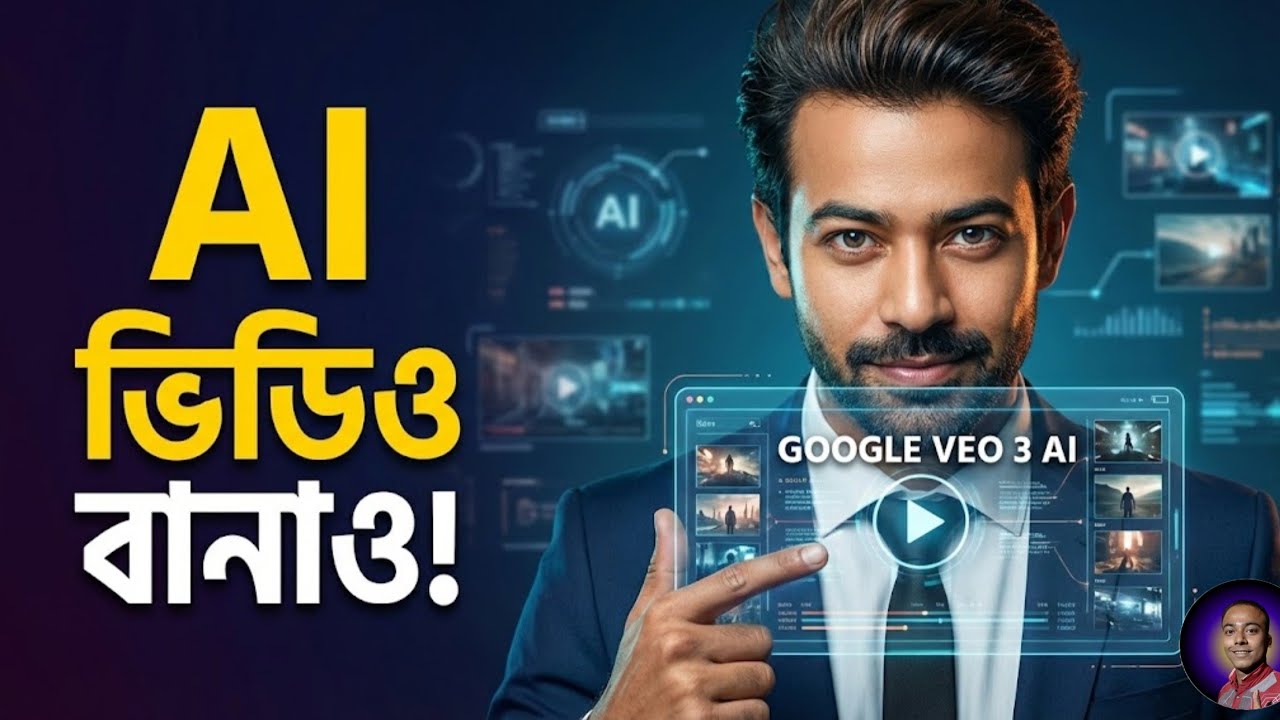 Veo 3 AI দিয়ে ফ্রি ভিডিও তৈরি | Google Veo 3 Bangla Tutorial 2026 