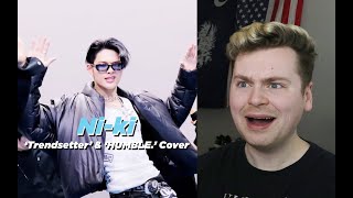 HE'S INSANE ('Trendsetter' X 'HUMBLE.' covered by ENHYPEN NI-KI(니키) | Artist Of The Month Reaction)