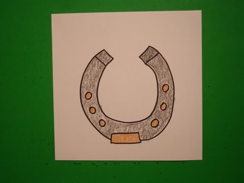 How to Draw a Horseshoe - Easy Drawing Tutorial For Kids