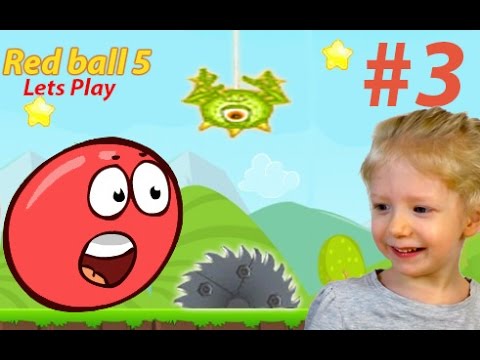 Видео: Продолжение игры Red ball 5 Часть #3. Красный шар против зеленых паучков