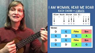 I am Woman, Hear Me Roar (Helen Reddy) | #UkuleleTutorial with @AveryHill-Ukulele